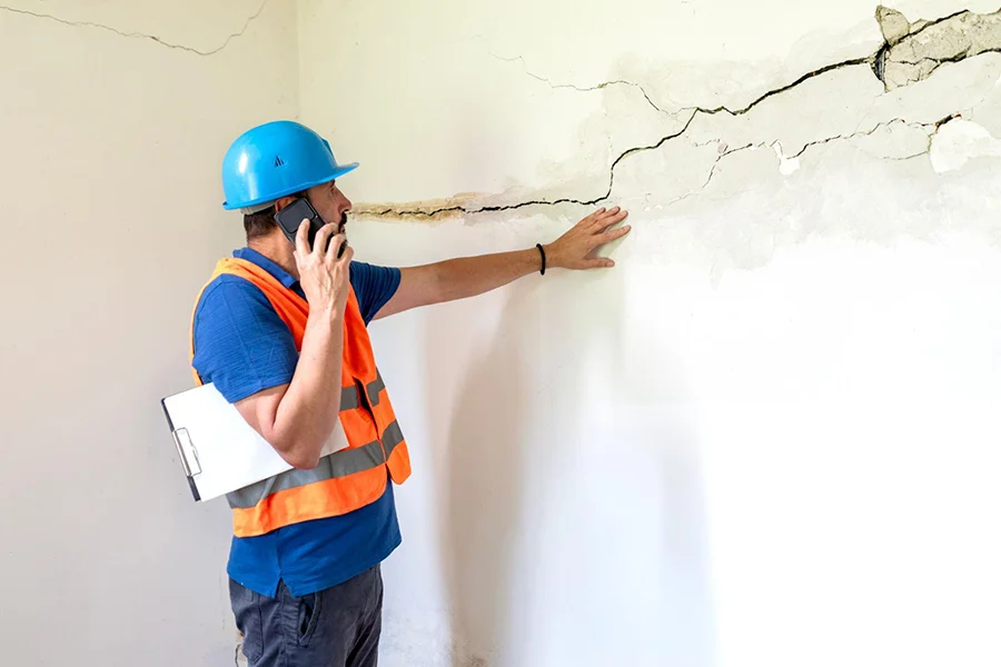 cracked wall or structural repair aurora in